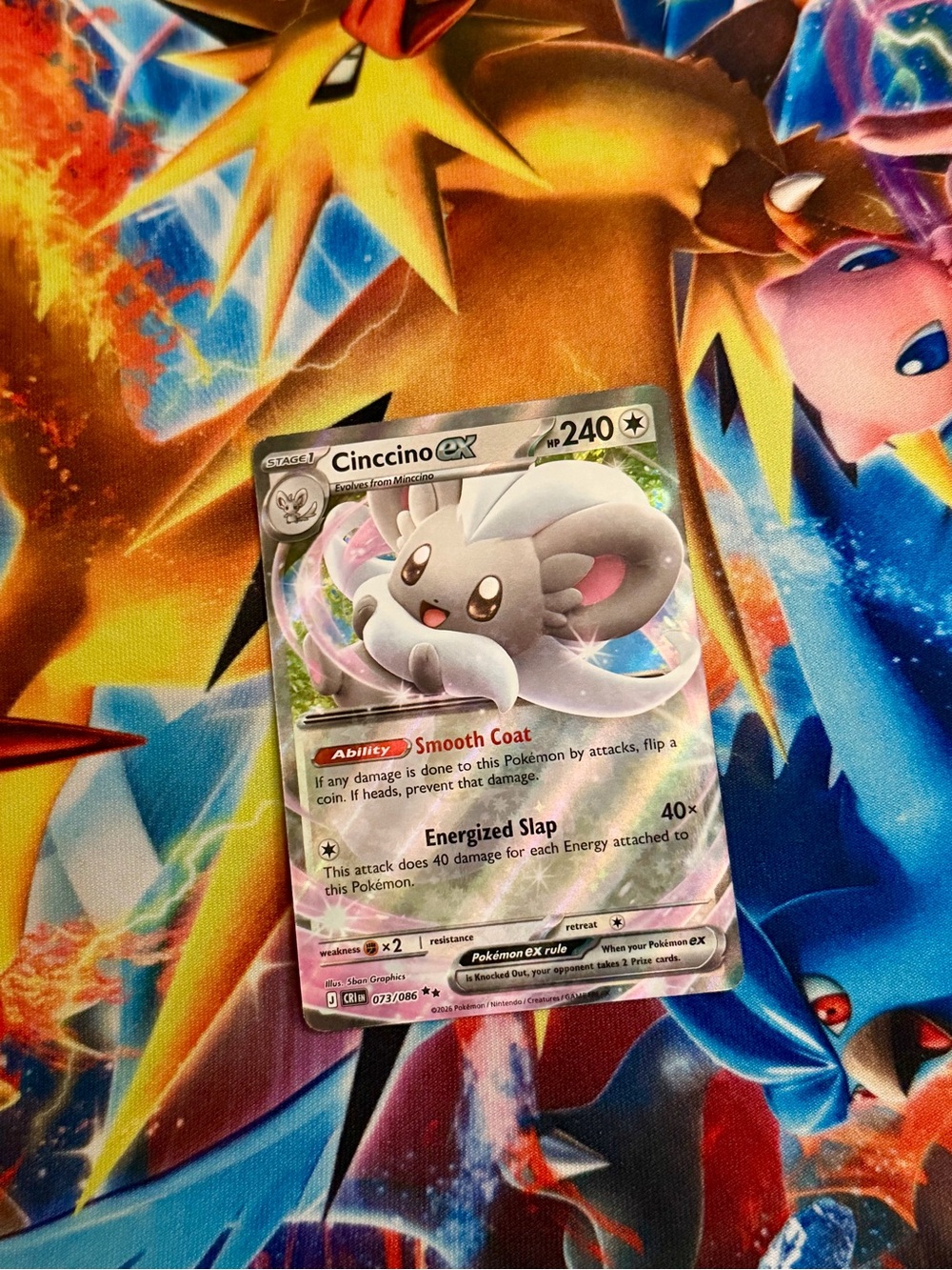 Pokemon Cinccino Ex 073/086 Chaos Rising card